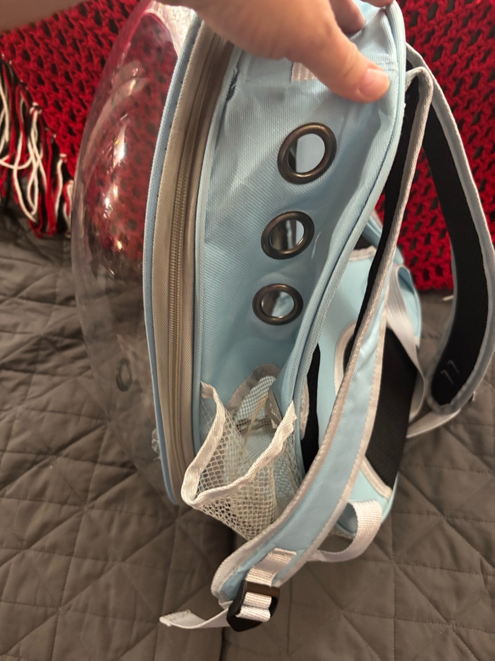Pet backpack..blue..(NWOT) - Picture 5 of 9